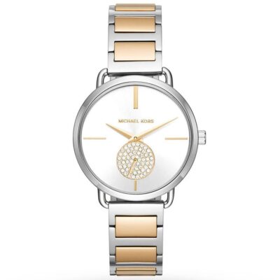 Michael Kors Ladies Portia Two Tone Watch - MK3679